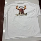 Mens 3XL River Daze Sbsd White Pirate 1853 Shirt Boating Wake Board Jet Ski. Fixed Price $15.00.