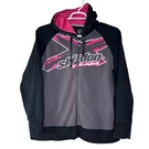Ski Doo Team Brp Hoodie Jacket Women's Xl Full Zip Black Pink Y2K Snowmobile. Fixed Price $34.99.