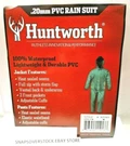 Huntworth .20MM Green Pvc Jacket & Pants 2-PC Rain Suit, Size Medium, Free Ship. Fixed Price $19.95.