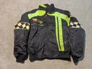 Vintage Arctic Cat Jacket Mens Medium Tall Black Team Racing Bomber 3 1 Flag. Fixed Price $58.49.