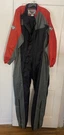 First Gear 1 Piece Motorcycle Rain Suit Men Xl Black Red Gray Reflective Read. Fixed Price $31.50.