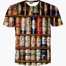 Women's & T-shirt, Beer Can 3D Print V445. Fixed Price $19.94.