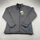 Klim Inferno Jacket Mens Asphalt Gray - Electric Blue Reflective Material Nwt. Fixed Price $65.00.