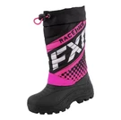 Fxr Youth Boost Snowmobile Boots Fully Waterproof Heavy Duty Black/fuchsia Pink. Fixed Price $65.00.