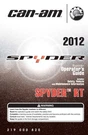Can-am Spyder Rt 2012 Roadster Owners Operators Manual Bound Book Free S&h. Fixed Price $64.90.
