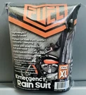 Fuel Emergency Rain Suit Size Xl Hooded Jacket And Elastic Waist Pants New. Fixed Price $18.99.