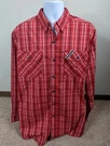 Polaris Rzr Mens Shirt Red Plaid Long Sleeve Ensenada Peninsula Run Race Xl L1S. Fixed Price $18.98.