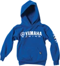 Factory Effex Youth Yamaha Racing Pullover Hoodie Royal Blue 19-83234 Large. Fixed Price $57.44.