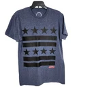 Locked Loaded Mens Shirt Size Blue Stars Stripes Graphic Short Sleeve Hustle. Fixed Price $12.89.