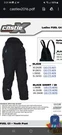 Castle 73-4671 Fuel Women's Xs/ Black Snowmobile Pants. Fixed Price $60.00.