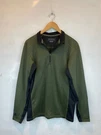 Klim Men's Agressor 3.0 1/4 Zip Pullover Shirt Size Small Green Black Base Layer. Fixed Price $29.99.