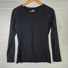 Segments Merino Top Large Black Long Sleeve Base Layer Woolmark Ski. Fixed Price $18.07.