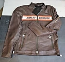 Harley Davidson Men's Victory Lane Ii Leather Jacket, Brown Size: X-large. Fixed Price $189.99.