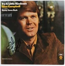Glen Campbell Jsa Signed Autograph Album Record Vinyl Try Little Kindness. Fixed Price $174.99.