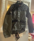 Firstgear Mens Medium Motorcycle Riding Rain Suit Black Grey. Fixed Price $40.00.