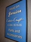 Chris Craft Genparts Algonac Michigan Marina Garage Man Cave Advertising Sign. Fixed Price $24.99.
