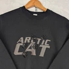 Vtg Arctic Cat Snowmobile Sweatshirt Men's Black Embroidered Usa Made 90S. Fixed Price $34.95.