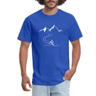 Skiing Mountains Winter Sports Enthusiast Men's T-shirt. Fixed Price $19.99.