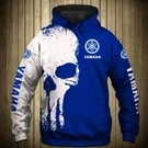 Hot Yamaha Skull Blue Racing Team T-shirt 3D Full Men's Size S-5XL Printed. Fixed Price $31.50.