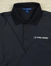 Port Authority Men's Medium Black Striped Polo Golf Shirt Polaris Off Road. Fixed Price $19.99.