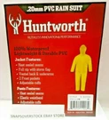 Huntworth .20MM Yellow Pvc Jacket & Pants 2-PC Rain Suit, Size Medium, Free Ship. Fixed Price $19.95.