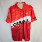 Can-am Logo Team Polo Shirt Men's Medium Orange Short Sleeve Rotax Xps Ngk Itp. Fixed Price $15.99.