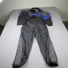 Joe Rocket Motorcycle Rain Suit Men Medium Black Nylon Waterproof Full Zip Biker. Fixed Price $50.00.