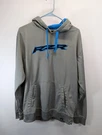 Polaris Rzr Logo Vapor Hoodie Mens Medium Grey Blue Spell Out Pullover Sweater. Fixed Price $25.00.