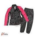 Joe Rocket RS-2 Ladies 2-PIECE Rain Suit Black/pink Xl Waterproof Riding Set. Fixed Price $65.00.