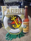 Rare Vintage Pacifico Cerveza Plastic Mirror Beer Bar Pub Advertising Sign. Fixed Price $149.99.