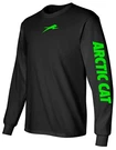 Arctic Cat Black Long Sleeve T-shirt Snowmobile Atv Choose Design Color Collar. Fixed Price $29.00.