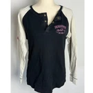 Y2K Ironhorse Divas Womens Xl Thermal Henley Shirt Biker Motorcycle Black Pink. Fixed Price $32.00.