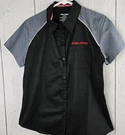 Polaris Womens Snowmobile Atv Shirt Black Gray Large Garage Outdoor Sport. Fixed Price $19.99.