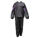 Milwaukee Leather MPL9601 Women's Black And Purple Water Resistant Rain Suit W/. Fixed Price $84.99.
