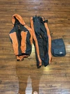 Genuine Harley Davidson Women's Lined Rain Suit Size Small Orange And Black. Fixed Price $75.00.