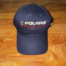 Polaris Racing Hat Baseball Cap Fitted Mesh Backside Navy Blue RN#102019 Osfm. Fixed Price $14.99.