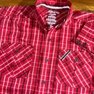 Polaris Rzr Button Shirt Men Large Red Plaid Ensenada Peninsula Run Long Slv. Fixed Price $17.99.